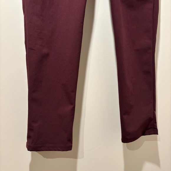 Lululemon ABC Slim Fit Men's Burgundy maroon Pants size 32 x 31 chino warpstreme - Picture 4 of 12
